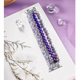 Crystal Pearl & Hematite Elastic Beaded Bracelet Watch Band